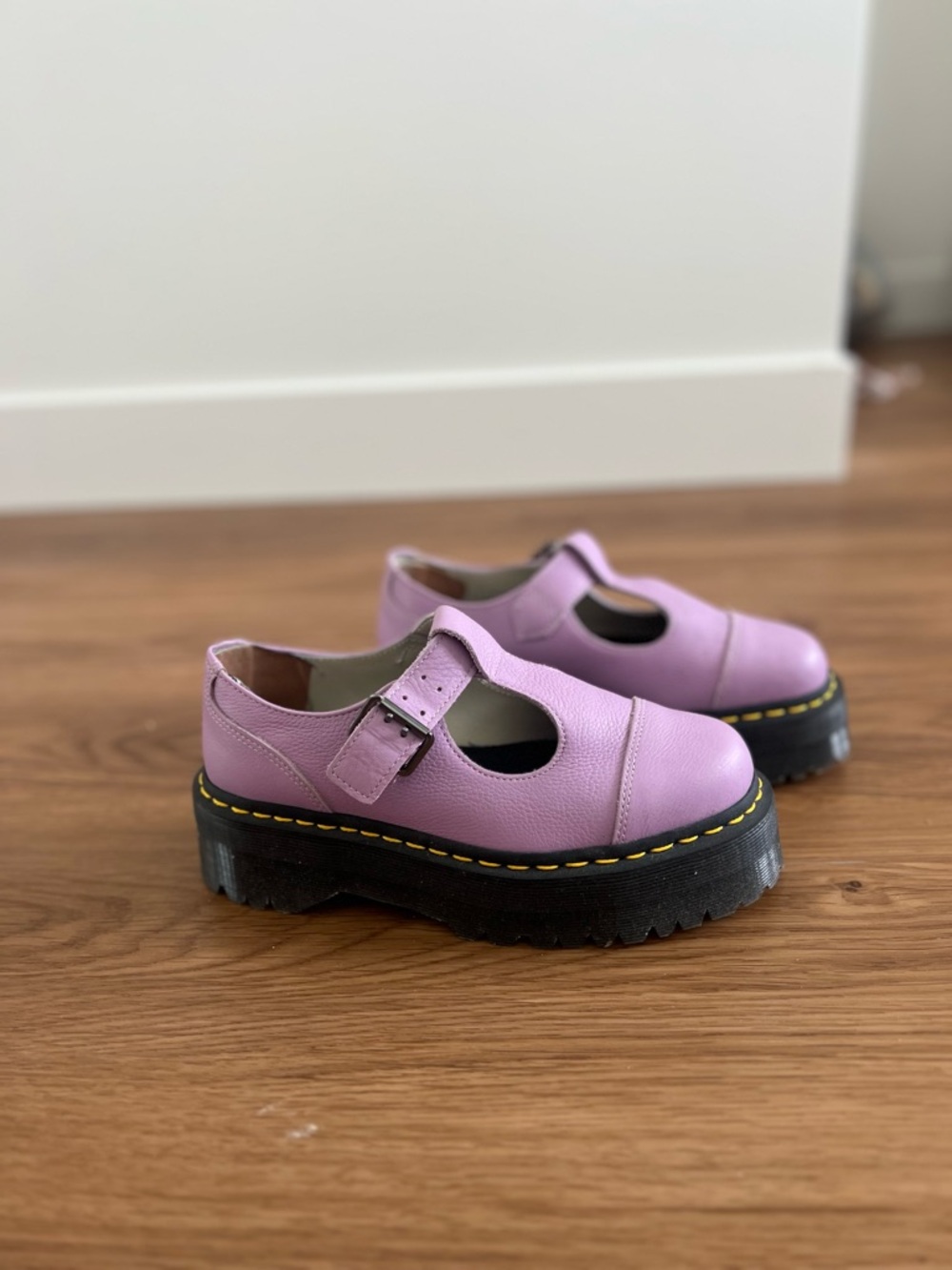 Dr Martens Bethan Mary Jane Platform Shoes - Lavender